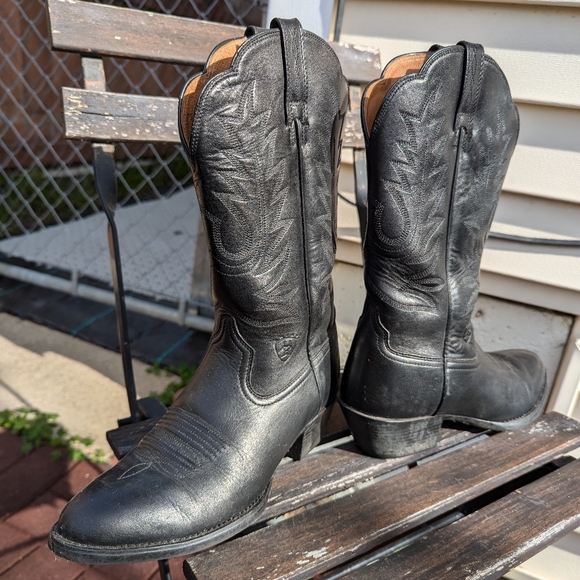 Ariat Black Western/Cowboy Boots W sz 7 - Picture 5 of 6